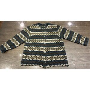 Jersey Modeller Sweden Sweater Cardigan Wool Top Medium Large Buttons Nordic VTG